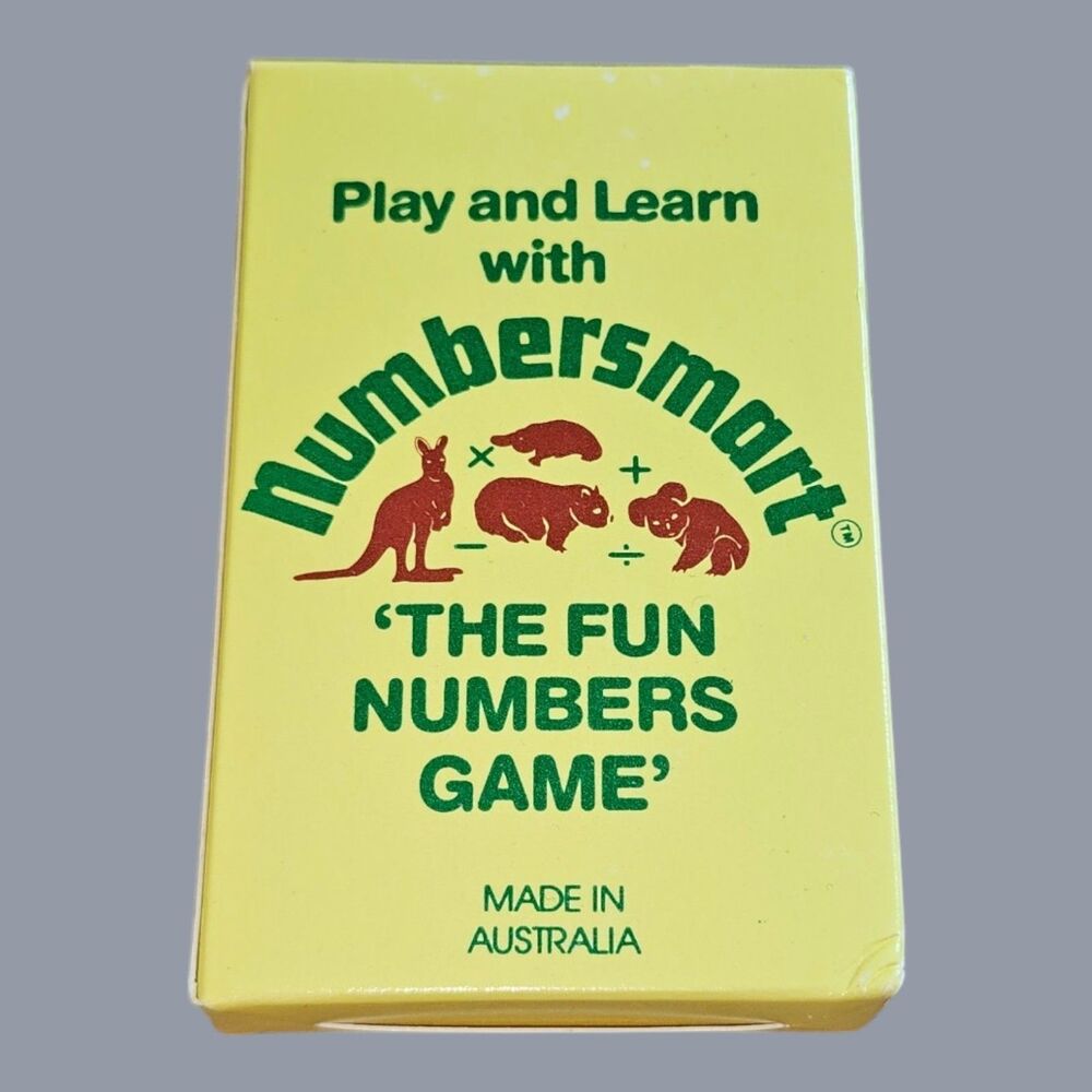 Numbersmart Educational Card Game 'The Fun Numbers Game' Made in Australia All